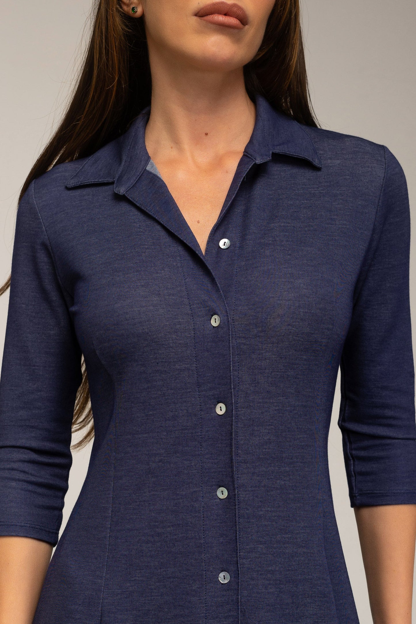 Vestido camisero midi jeans