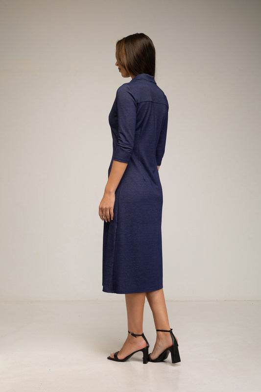 Vestido camisero midi jeans